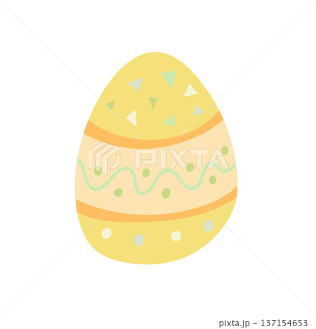 Modern geometric Easter egg with triangle and zigzag accents, stylish spring ornament for printable templates and digital crafts Modern geometric Easter egg with triangle and zigzag accents, stylish spring ornament for printable templates and digital crafts 137154653