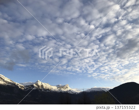 snow over the french mountains 137155322