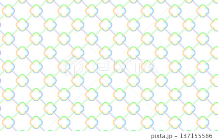 カラフルなモロッカン模様のひし形の格子柄 137155586