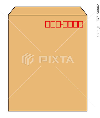 茶封筒のイラスト 137156062