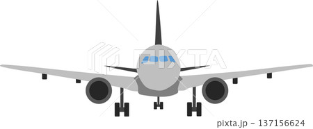 飛行機のグラフィック素材イラスト	 137156624