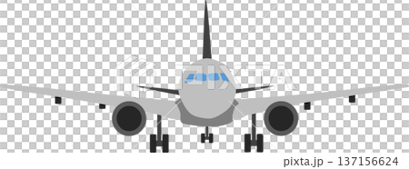 飛行機のグラフィック素材イラスト	 137156624