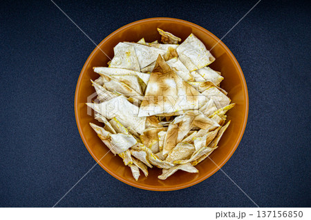 beautiful texture ripe of natural chips potato on background beautiful texture ripe of natural chips potato on background 137156850