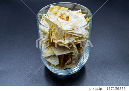beautiful texture ripe of natural chips potato on background beautiful texture ripe of natural chips potato on background 137156853