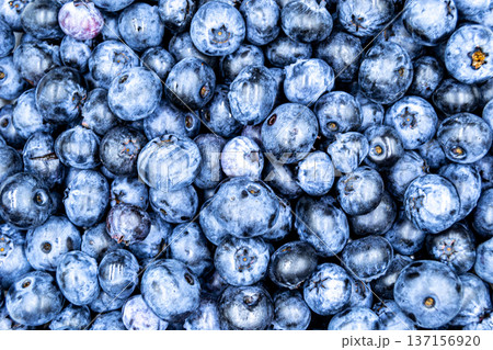 delicious summer blueberries on grocery market counter delicious summer blueberries on grocery market counter 137156920