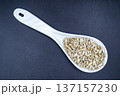 beautiful texture ripe of natural sunflower seeds on background 137157230