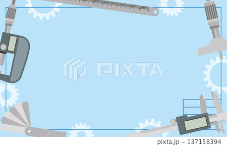 測定器具のフレームイラスト 測定器具のフレームイラスト 137158394