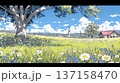 花が咲き乱れる春の野原 花が咲き乱れる春の野原 137158470