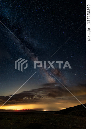 Stunning vertical Milky Way panorama 137158860
