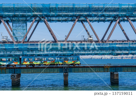 大阪市　阪神なんば線の淀川橋梁改築工事　2026年2月 137159011