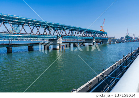 大阪市 阪神なんば線の淀川橋梁改築工事 2026年2月 大阪市 阪神なんば線の淀川橋梁改築工事 2026年2月 137159014