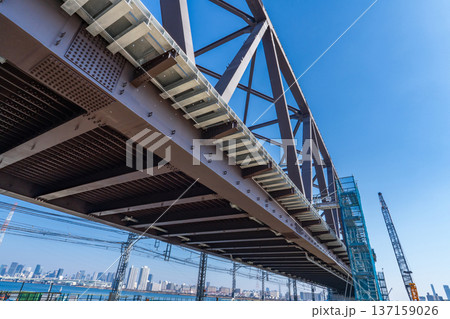 大阪市　阪神なんば線の淀川橋梁改築工事　2026年2月 137159026