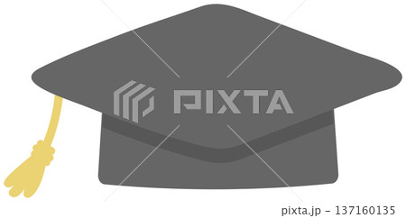 卒業式の帽子のイラスト 卒業式の帽子のイラスト 137160135