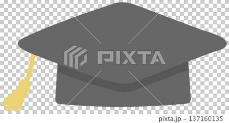 卒業式の帽子のイラスト 卒業式の帽子のイラスト 137160135