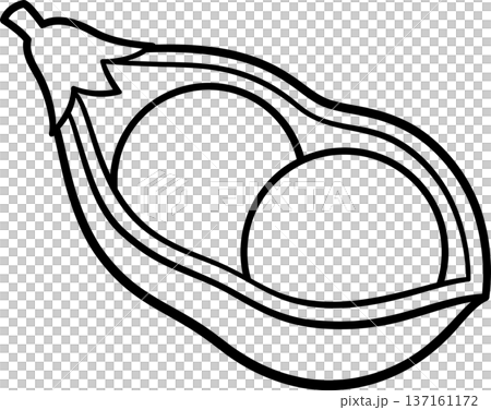 Two peas in a pod line drawing 137161172