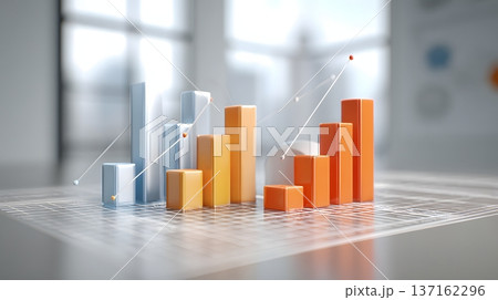 Financial modeling concept predictive graphs over minimal background Financial modeling concept predictive graphs over minimal background 137162296