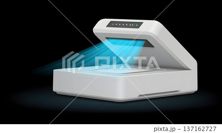 Clean flat design of a biometric scanner icon...のイラスト素材 [137162727] - PIXTA