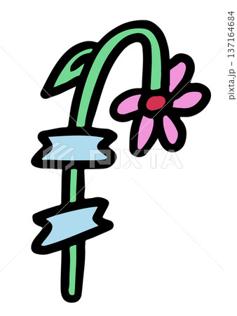 Hand drawn flower sticks with tapes for wall decoration, table essentials, office, nature, garden, tree, plants, blossom, blooming, park, picnic, home yard, sticker, cartoon, floral print, patch, room Hand drawn flower sticks with tapes for wall decoration, table essentials, office, nature, garden, tree, plants, blossom, blooming, park, picnic, home yard, sticker, cartoon, floral print, patch, room 137164684