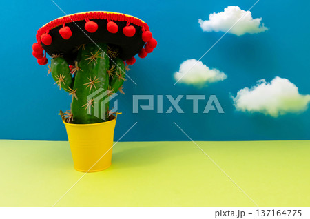 Composition for Cinco de Mayo concept, space for text Composition for Cinco de Mayo concept, space for text 137164775