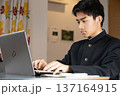 勉強する男子学生 137164915