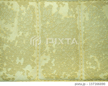 Background made of peeled faux leather. Seams on the material. Old surface. Cracked leather. Background made of peeled faux leather. Seams on the material. Old surface. Cracked leather. 137166890