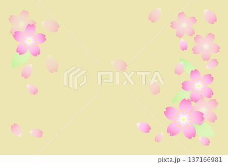桜の和風イラスト 桜の和風イラスト 137166981