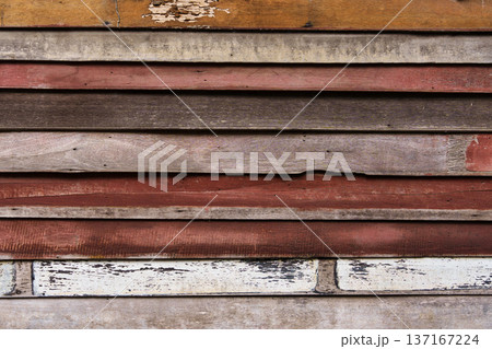 Vintage wooden plank wall texture background 137167224