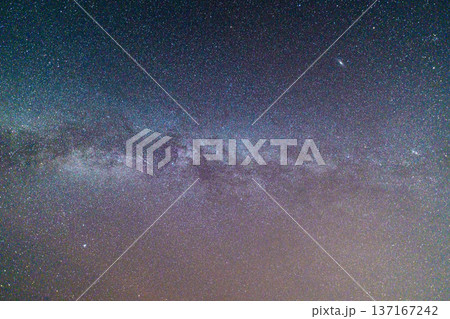 Milky way galaxy stretching across the night sky 137167242