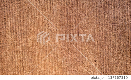 Brown striped cultivated soil texture agriculture 137167310