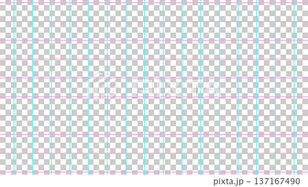 White background, light blue and pink thin line checkered graph paper style grid (16:9) 137167490