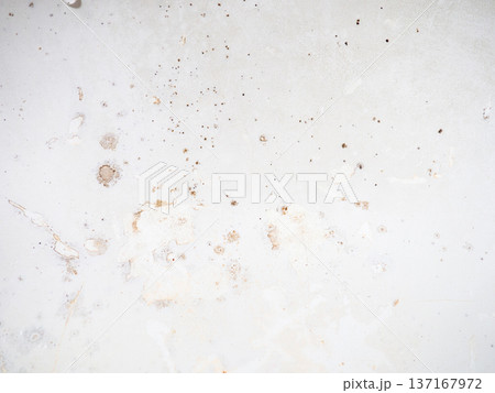 Black dots on bathroom enamel. Mold in the bathroom. Need a cleaning product. Cleaning product concept Black dots on bathroom enamel. Mold in the bathroom. Need a cleaning product. Cleaning product concept 137167972