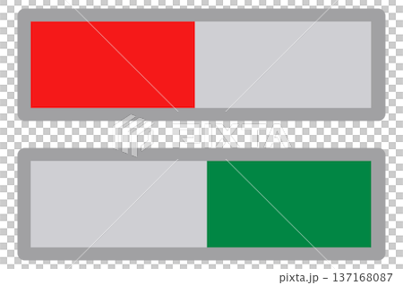 Sliding display plate illustration of occupied and vacant rooms 137168087