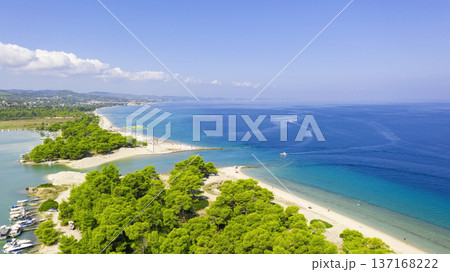 Aerial view at the beach. 137168222