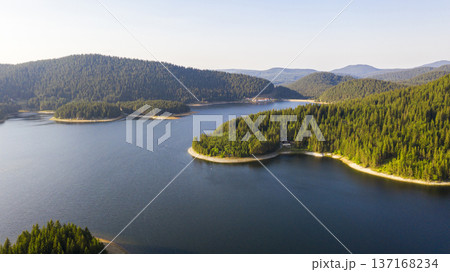 Summer view of Beglika Reservoir, Bulgaria. Summer view of Beglika Reservoir, Bulgaria. 137168234
