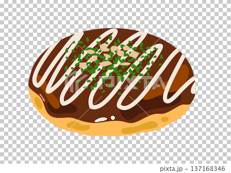美味しそうなお好み焼き 137168346