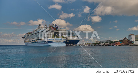 Cozumel, Mexico-December 16 2025:Cozumel is a major Caribbean cruise hub with three main terminals. It is one of the busiest ports in Mexico Cozumel, Mexico-December 16 2025:Cozumel is a major Caribbean cruise hub with three main terminals. It is one of the busiest ports in Mexico 137168702