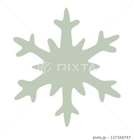 Light green snowflake representing scandinavian christmas decoration Light green snowflake representing scandinavian christmas decoration 137168747