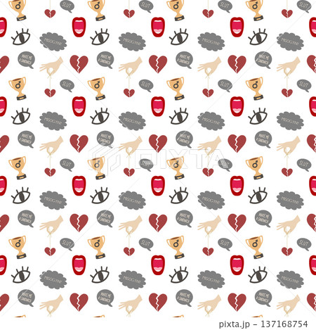 Misogyny and sexism pattern illustrating gender inequality concepts Misogyny and sexism pattern illustrating gender inequality concepts 137168754