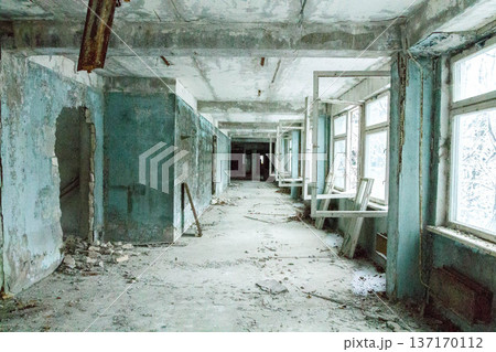School in Pripyat. Chernobyl, Ukraine. 137170112