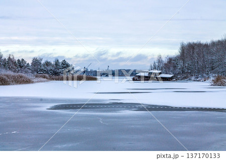 River in Pripyat. Sunken Ships. River in Pripyat. Sunken Ships. 137170133