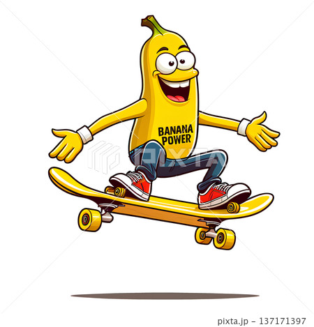 jumping player with a skateboard 137171397