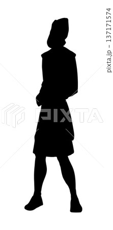 Vector drawing. The king looks at the youths in the oven Vector drawing. The king looks at the youths in the oven 137171574