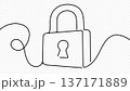 Padlock, lock, cybersecurity and security, graphic design. Privacy, protection, secure and safety, vector design and iilustration 137171889