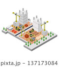 Isometric Construction Site 137173084