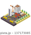 Isometric Construction Site 137173085