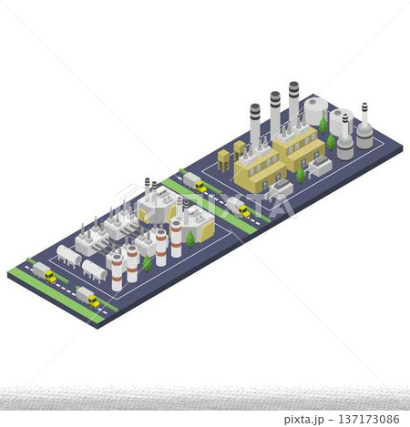 Isometric factory concept Isometric factory concept 137173086