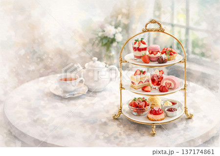 アフタヌーンティでいちご祭り 137174861