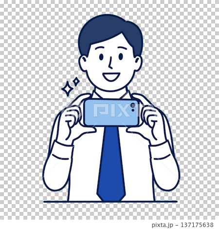 Male employee taking a photo 137175638