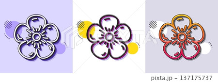 Natural linen line icon. Halftone dotted pattern. Gradient icon with grain shadow. Organic tested sign. Fair trade symbol. Line natural linen icon. Various designs. Vector Natural linen line icon. Halftone dotted pattern. Gradient icon with grain shadow. Organic tested sign. Fair trade symbol. Line natural linen icon. Various designs. Vector 137175737