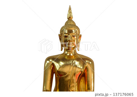 Golden Buddha statue Golden Buddha statue 137176065